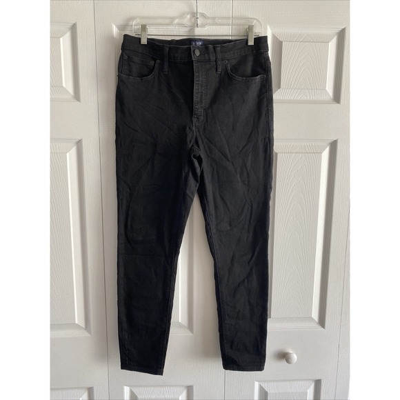 J.CREW Denim - J.Crew High-Rise Skinny Jeans Womens Size 30 Black Stretch Denim‎ Pants